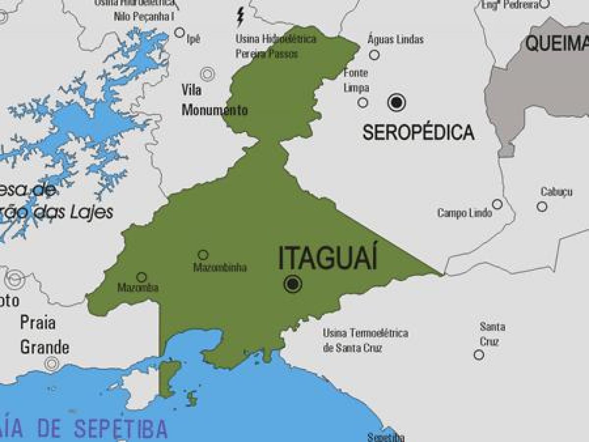 Mapa obec Itaguaí