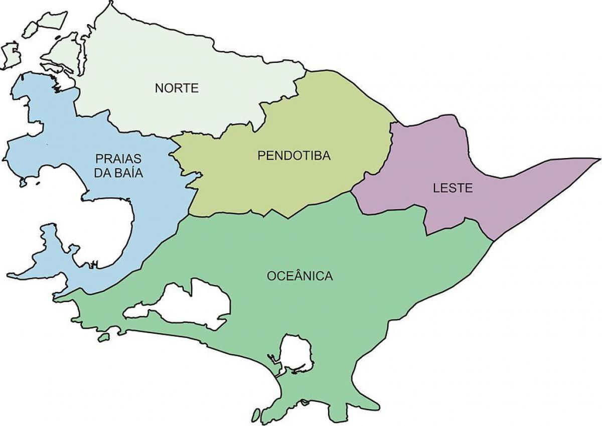Mapa Regionů Niterói