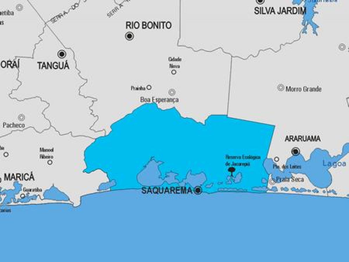 Mapa obce Saquarema