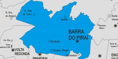 Mapa Barra do Piraí obce