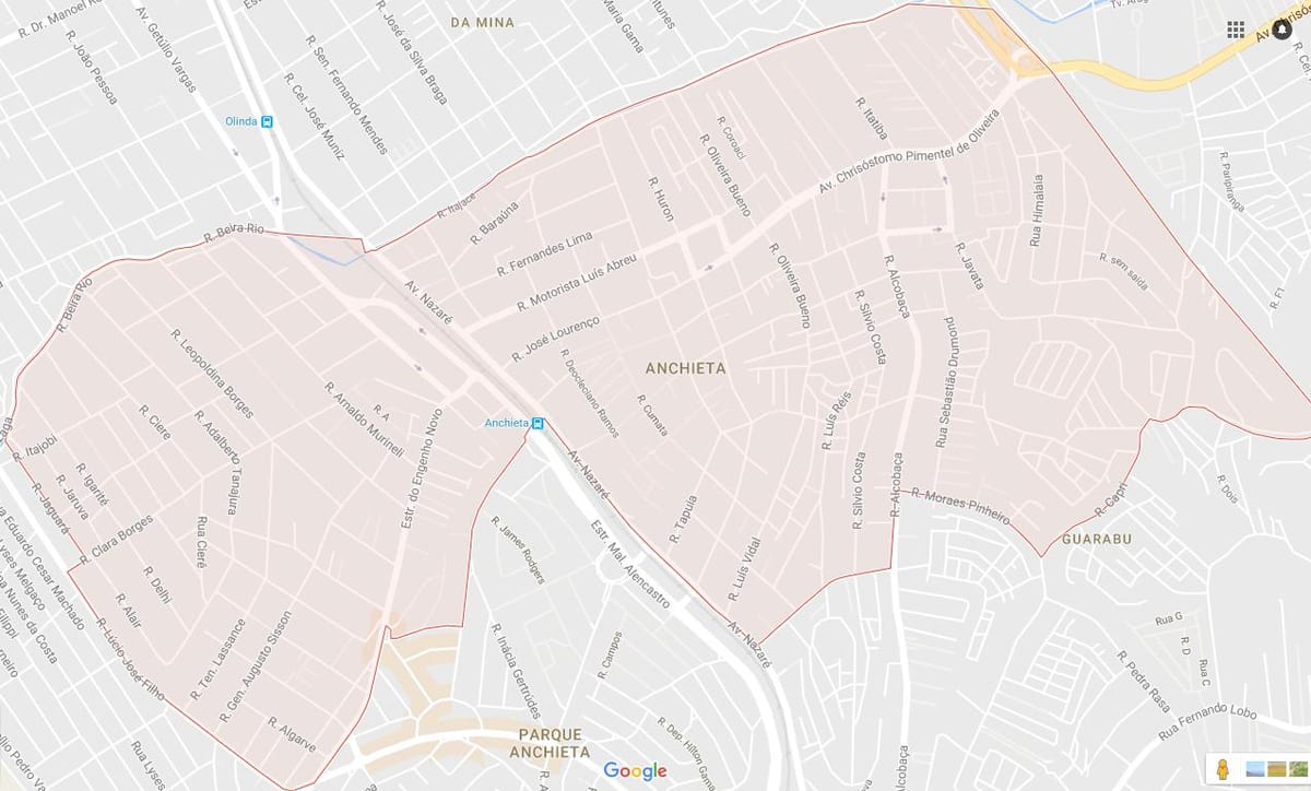 Mapa Anchieta