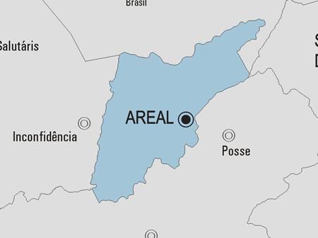 Mapa Areálu obce