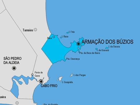 Mapa Armação dos Búzios obce