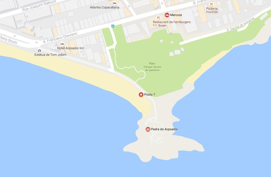 Mapa Arpoador