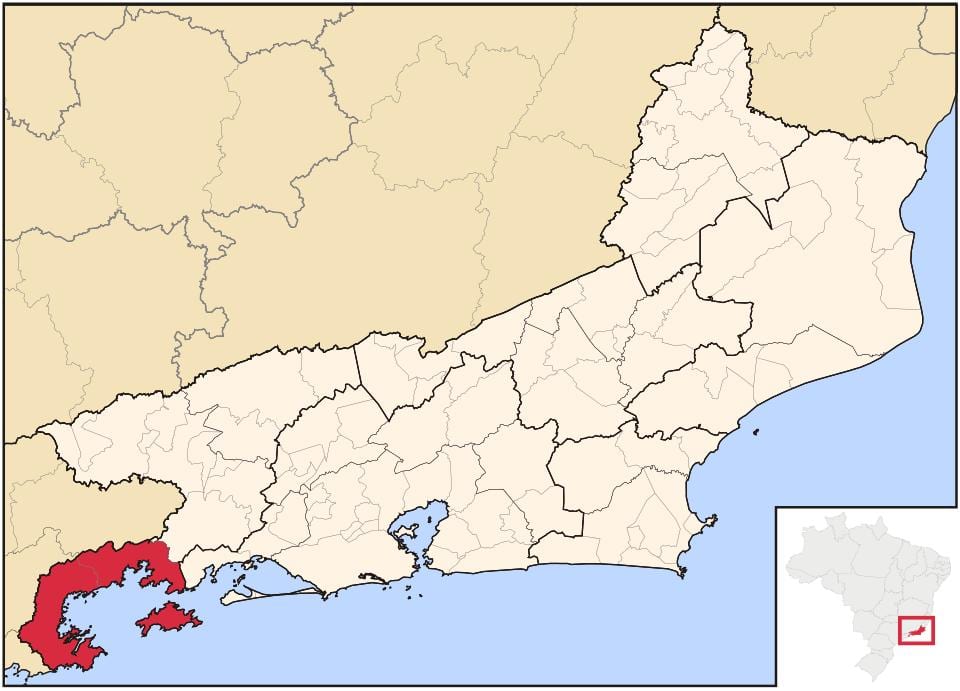 Mapa Baía da Ilha Grande