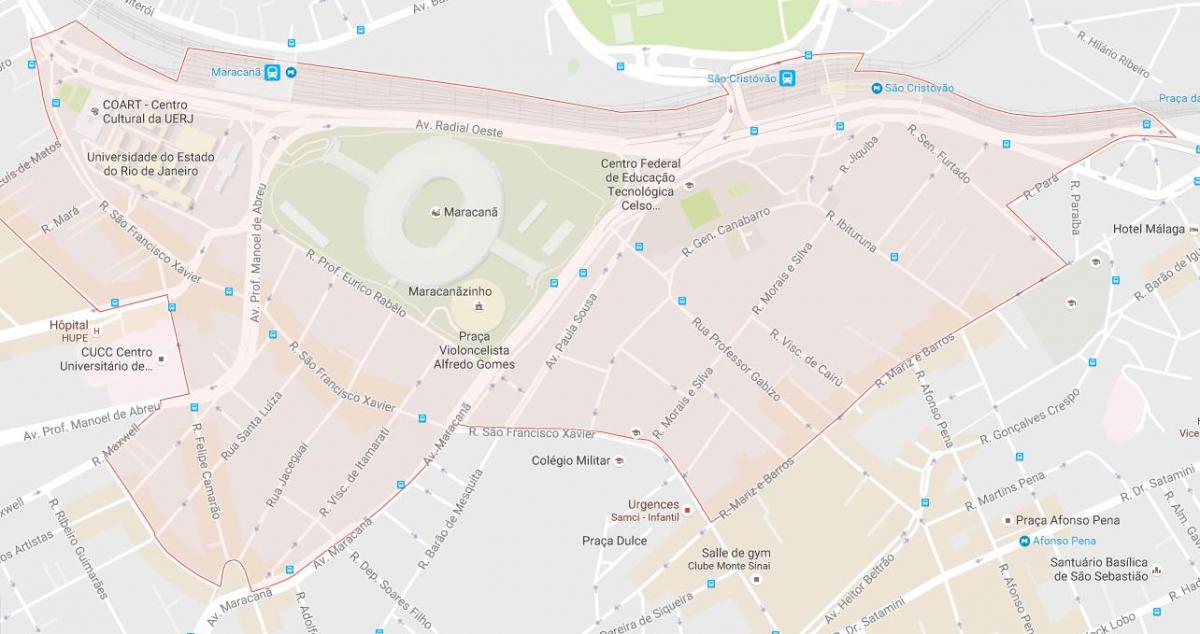 Mapa bairro Maracanã