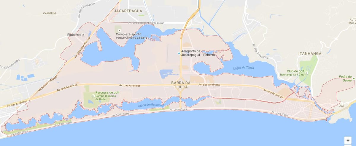 Mapa Barra da Tijuca