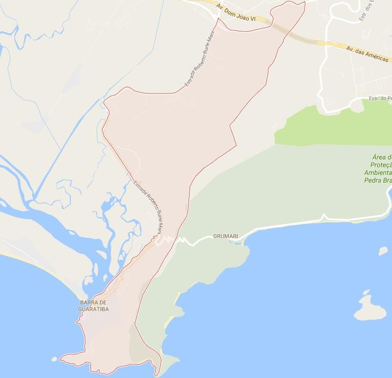 Mapa Barra de Guaratiba