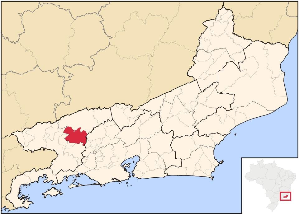 Mapa Barra do Piraí
