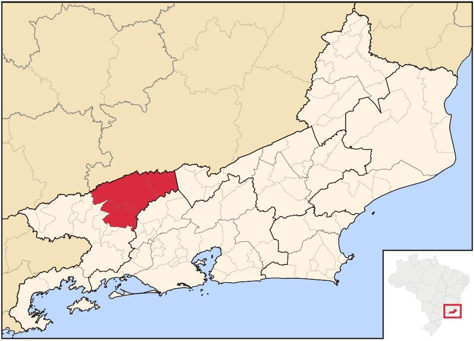 Mapa Barra do Piraí