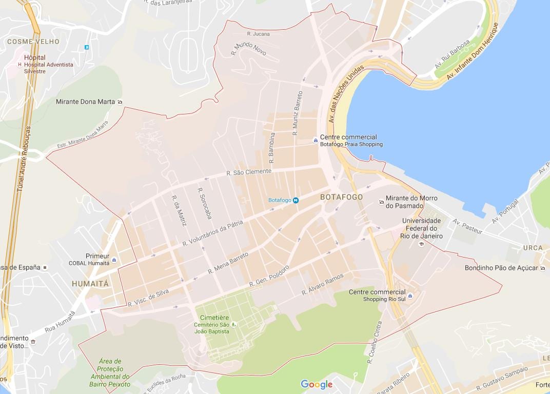 Mapa Botafogo