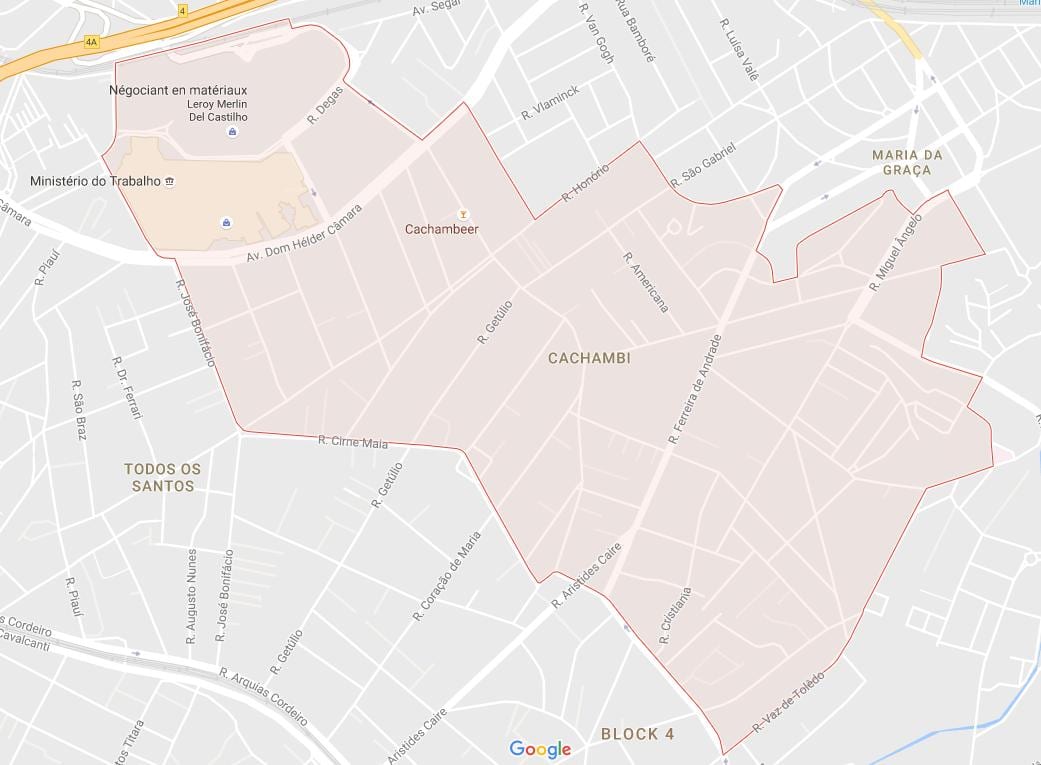 Mapa Cachambi