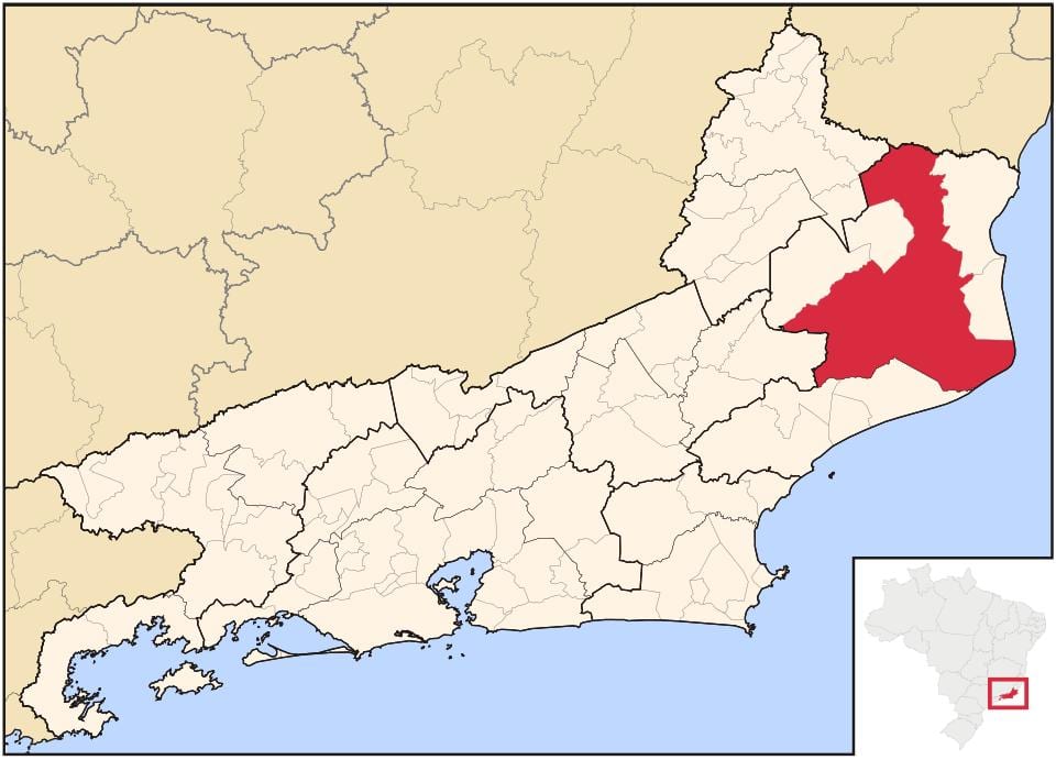 Mapa Campos dos Goytacazes