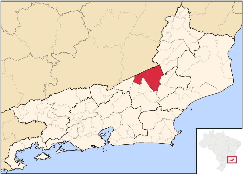 Mapa Cantagalo-Cordeiro