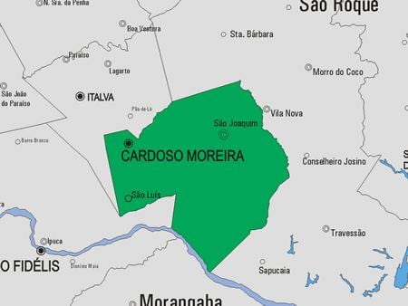 Mapa obce Cantagalo