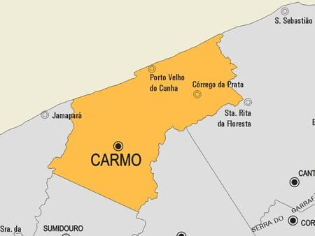 Mapa Cardoso Moreira obce