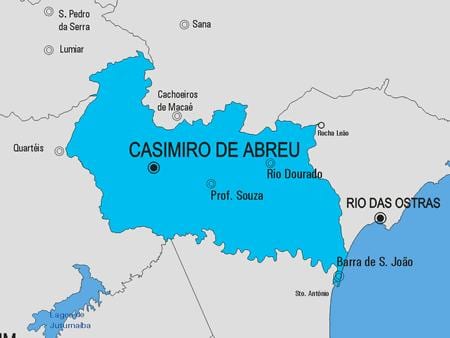 Mapa Carmo obce
