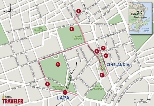 Mapa Cinelândia