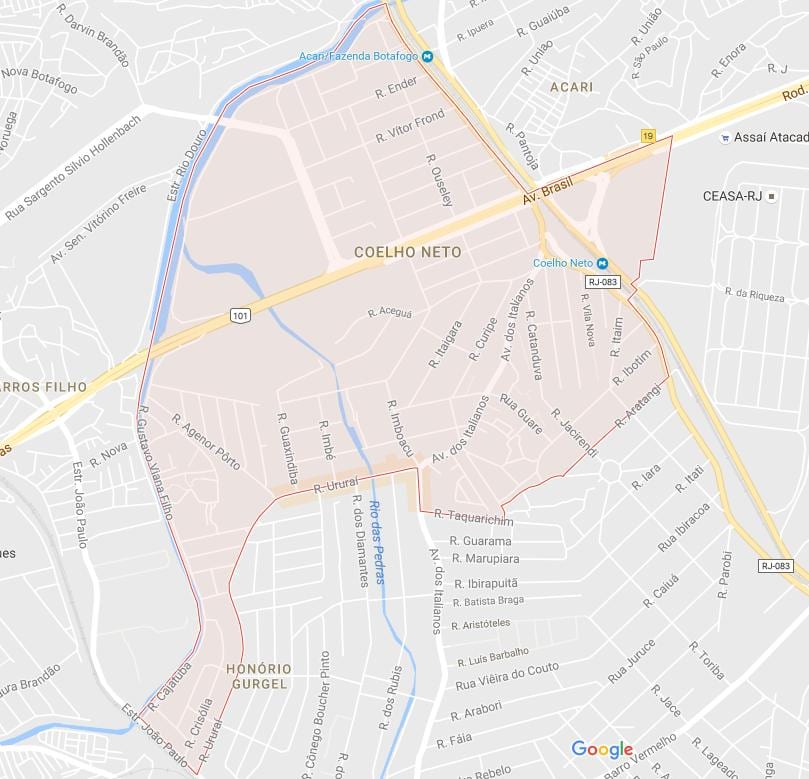 Mapa Coelho Neto
