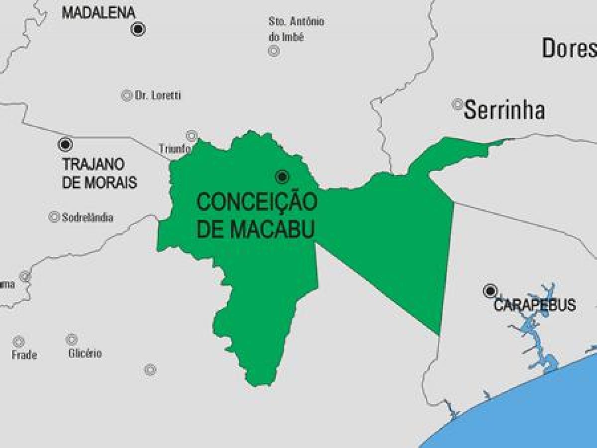 Mapa Conceição de Macabu obce