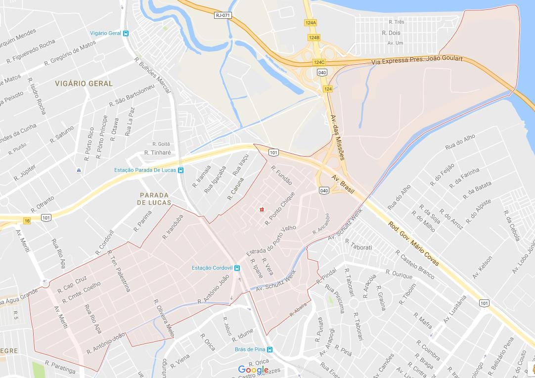 Mapa Cordovil