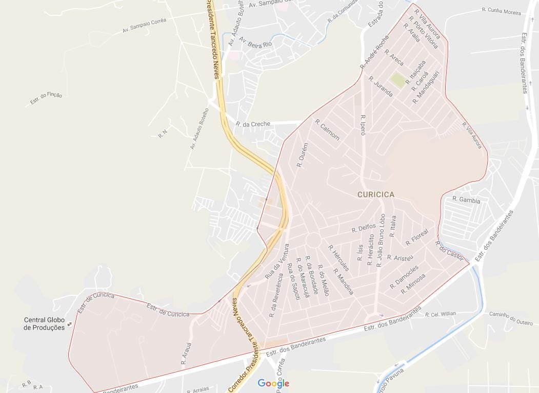 Mapa Curicica