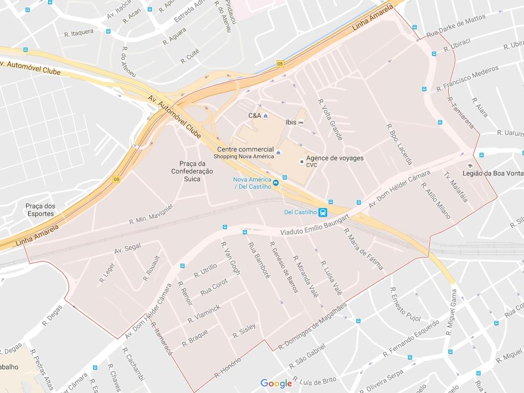 Mapa Del Castilho