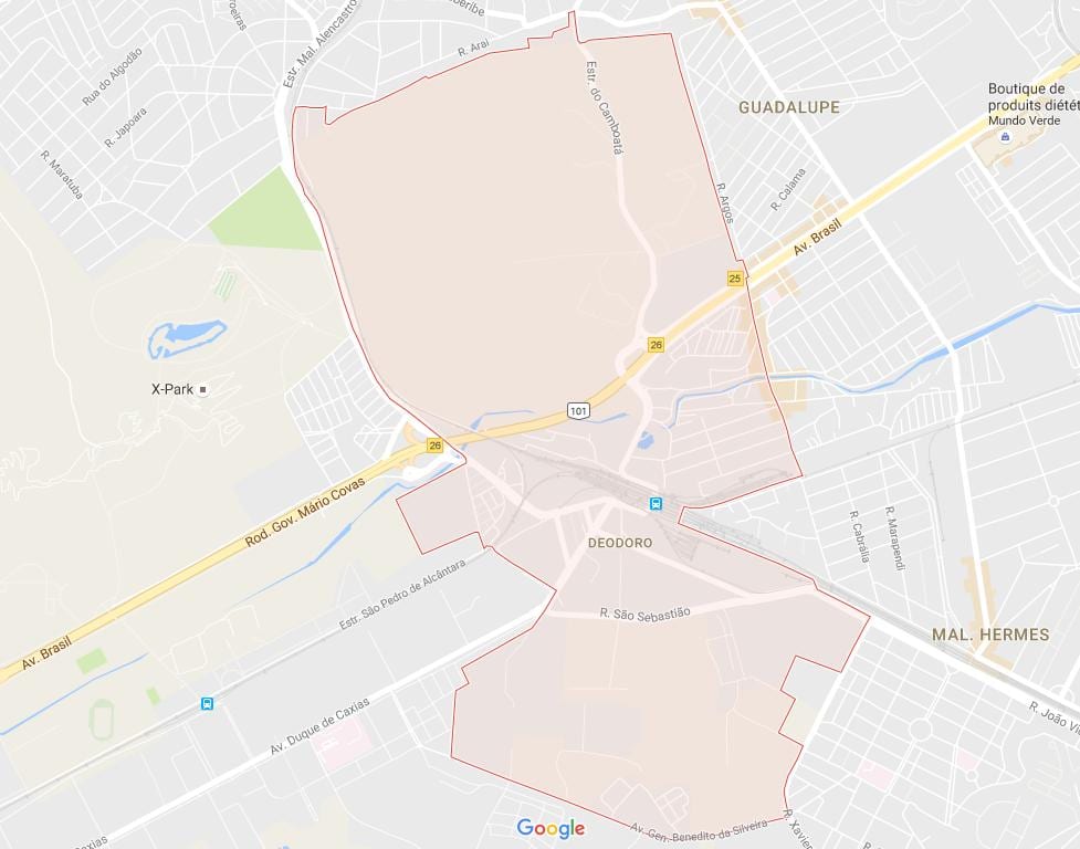 Mapa Deodoro
