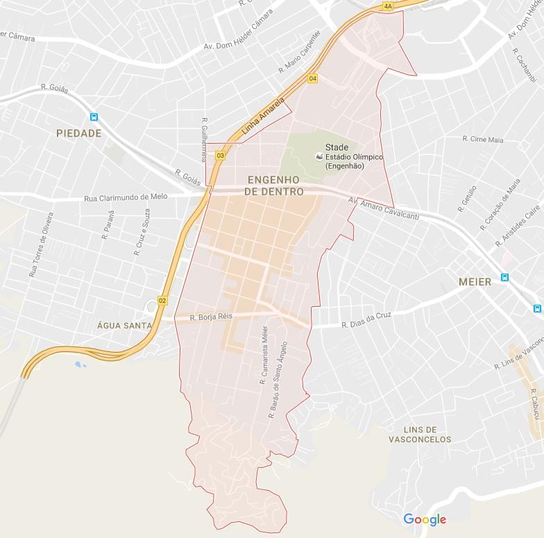 Mapa Engenho de Dentro