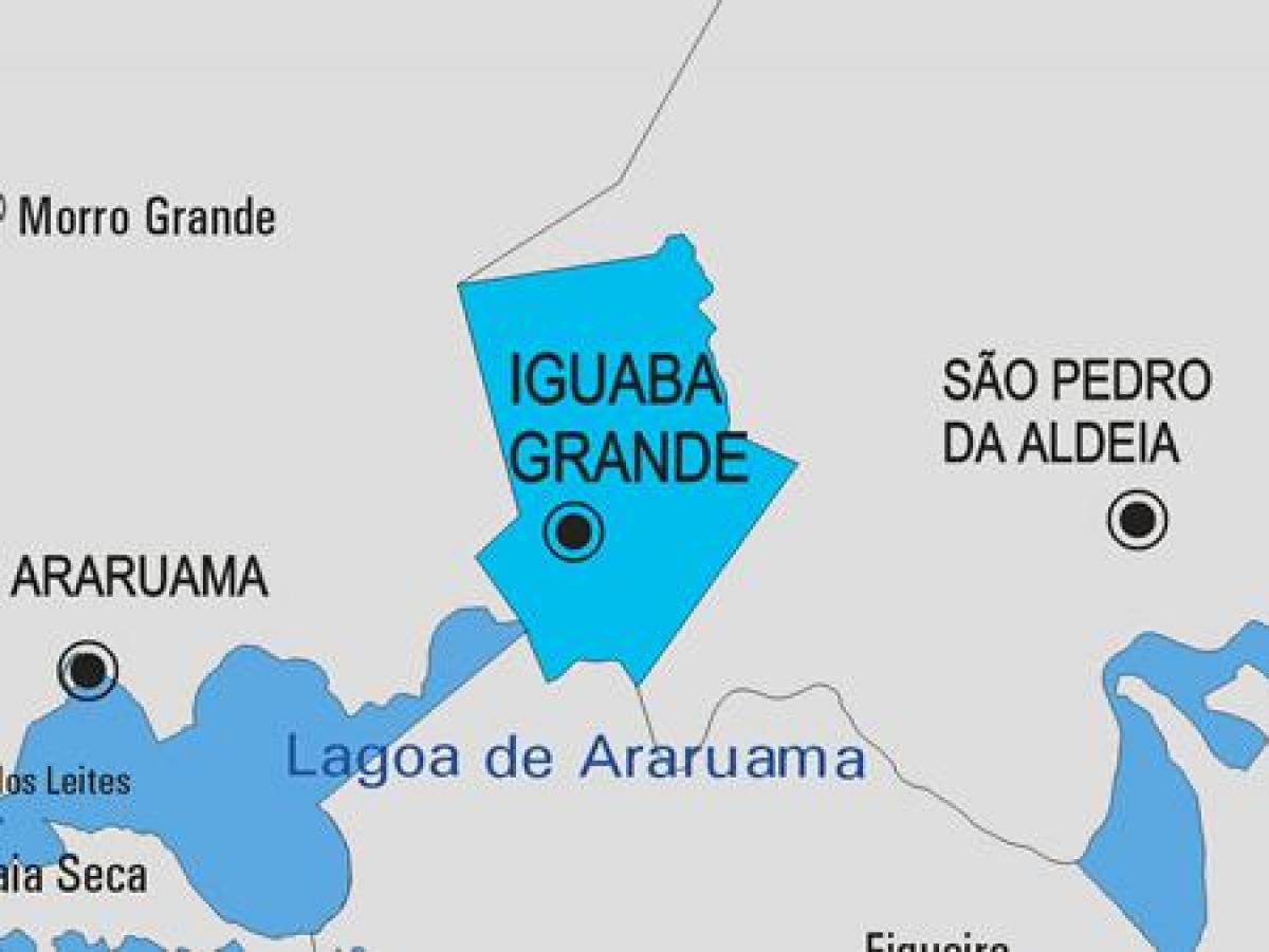 Mapa Iguaba Grande obce
