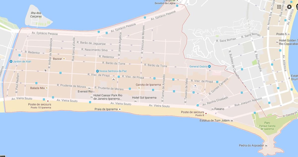 Mapa Ipanema