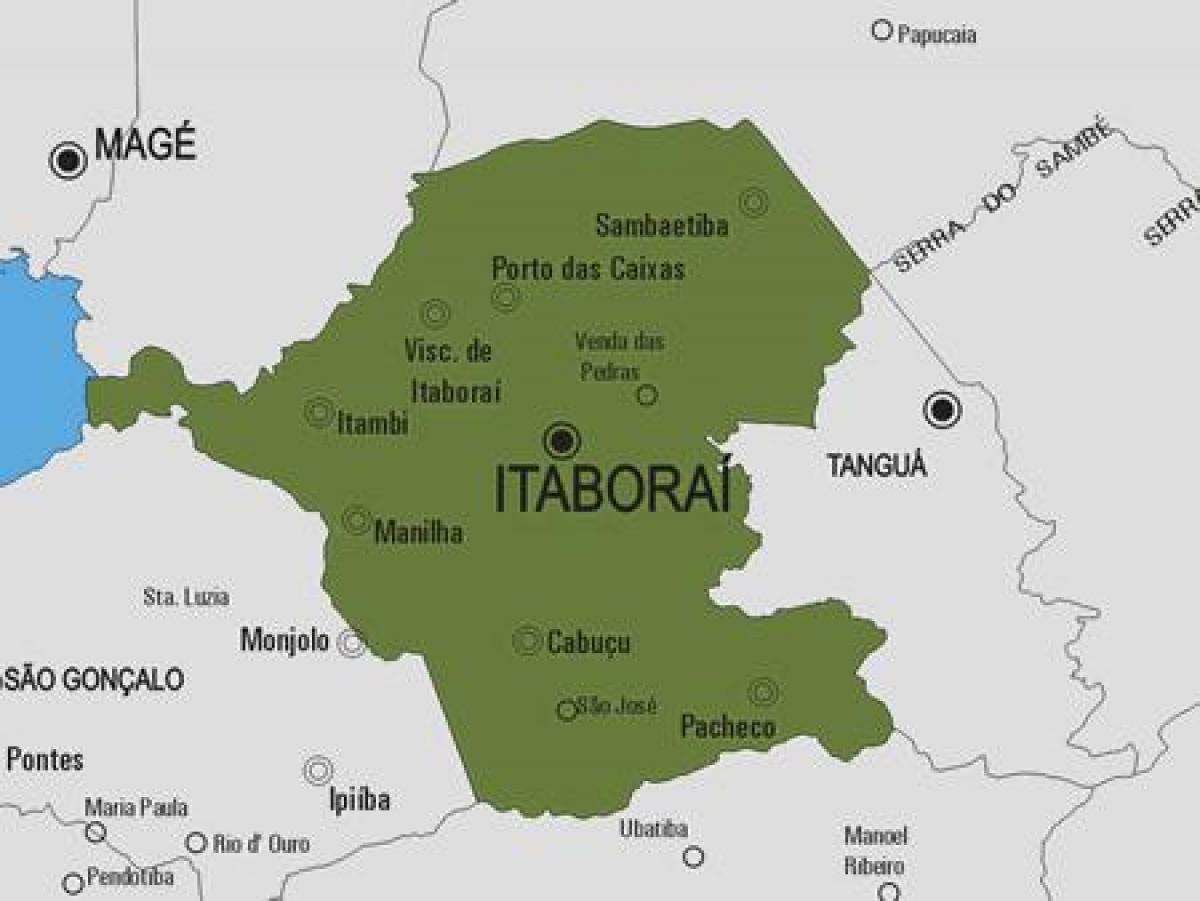 Mapa obce Itaboraí