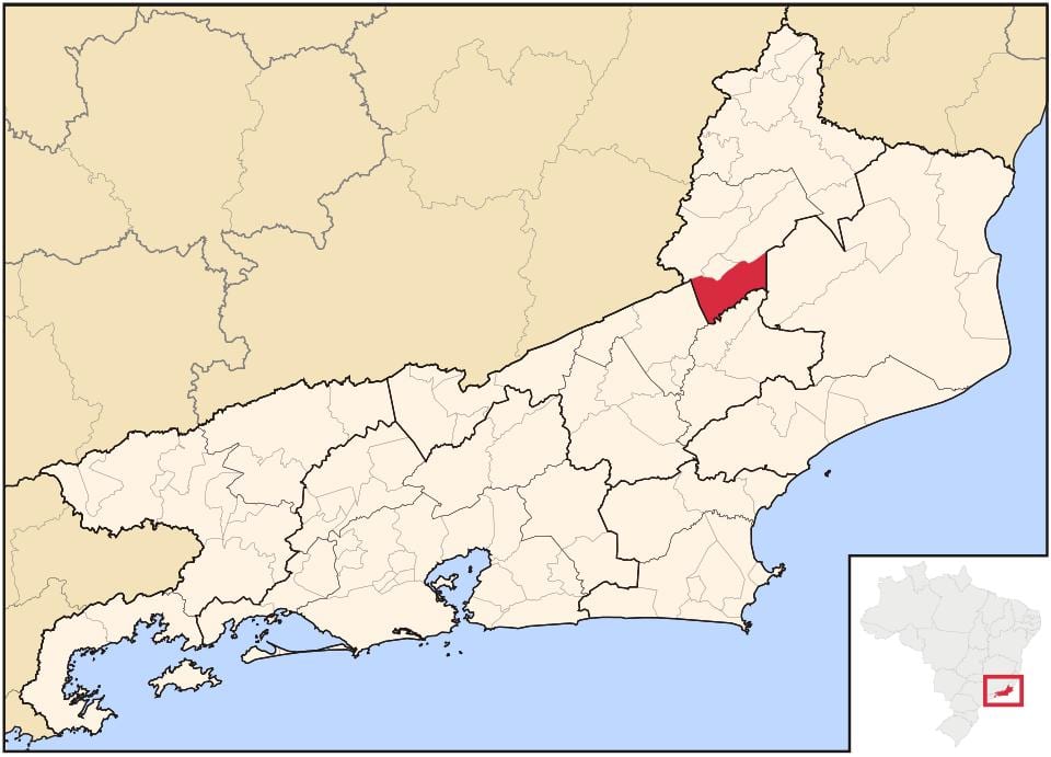 Mapa Itaocara