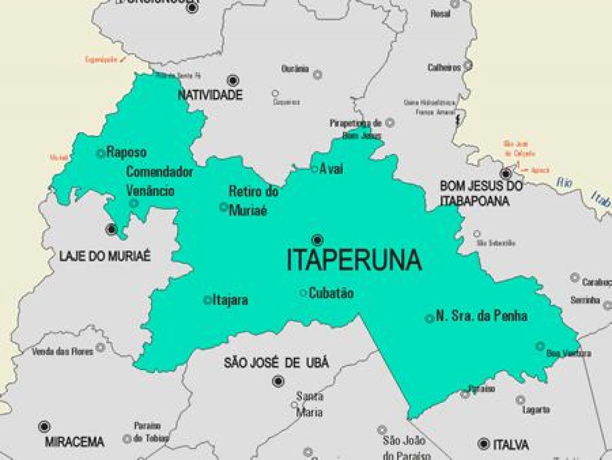 Mapa Itaperuna obce