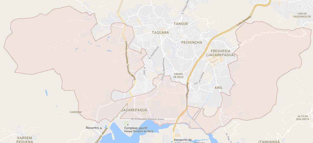 Mapa Jacarepaguá