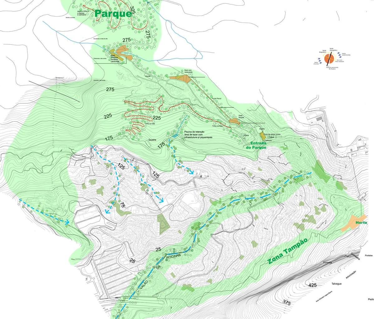 Mapa takových památek, jak favela
