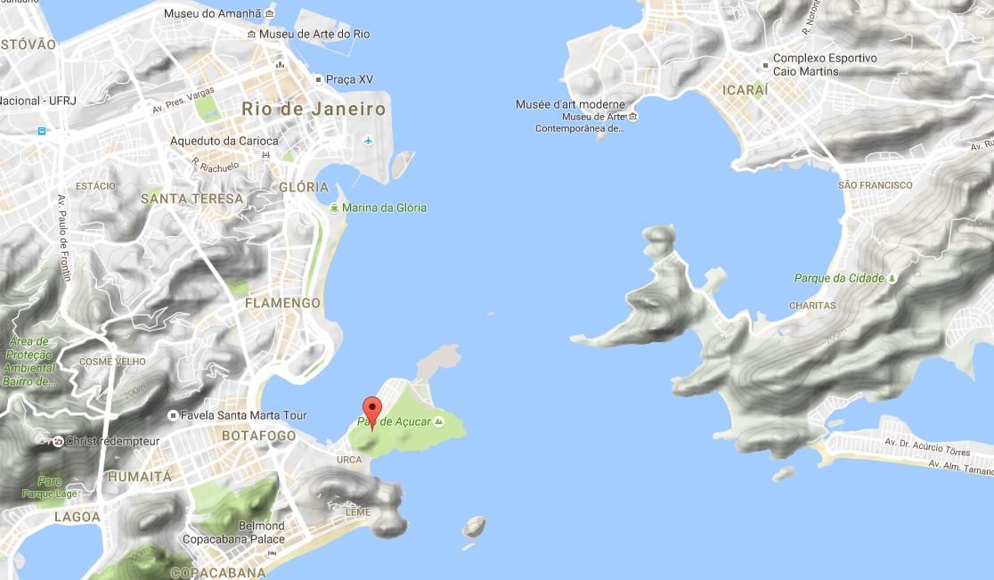 Mapa Kopec Urca