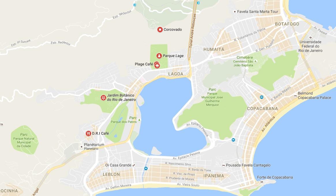 Mapa Lage park