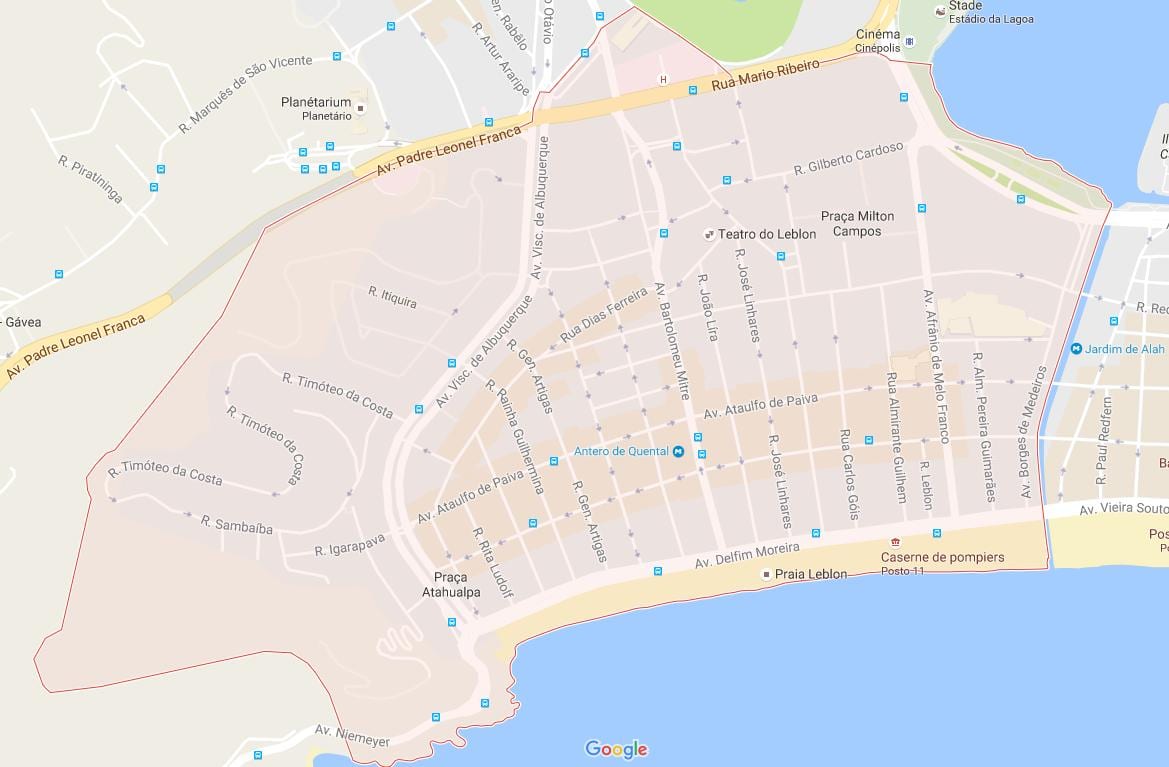 Mapa Leblon