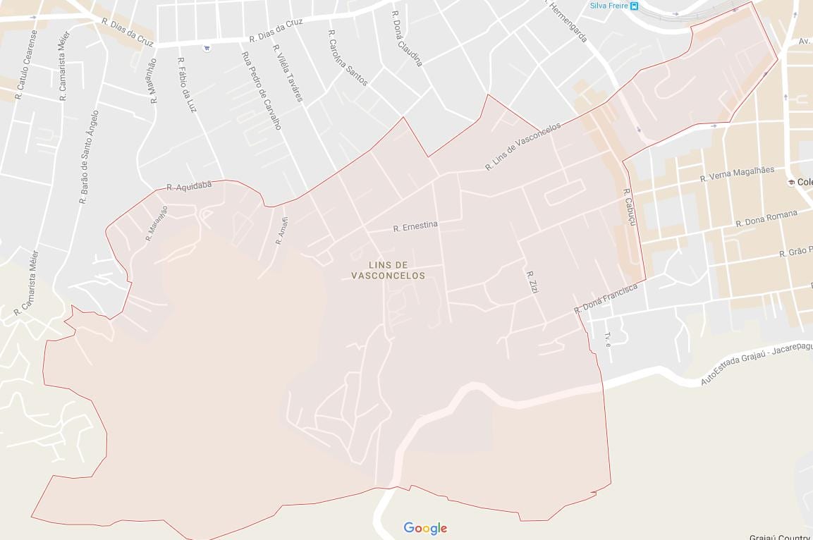 Mapa Lins de Vasconcelos