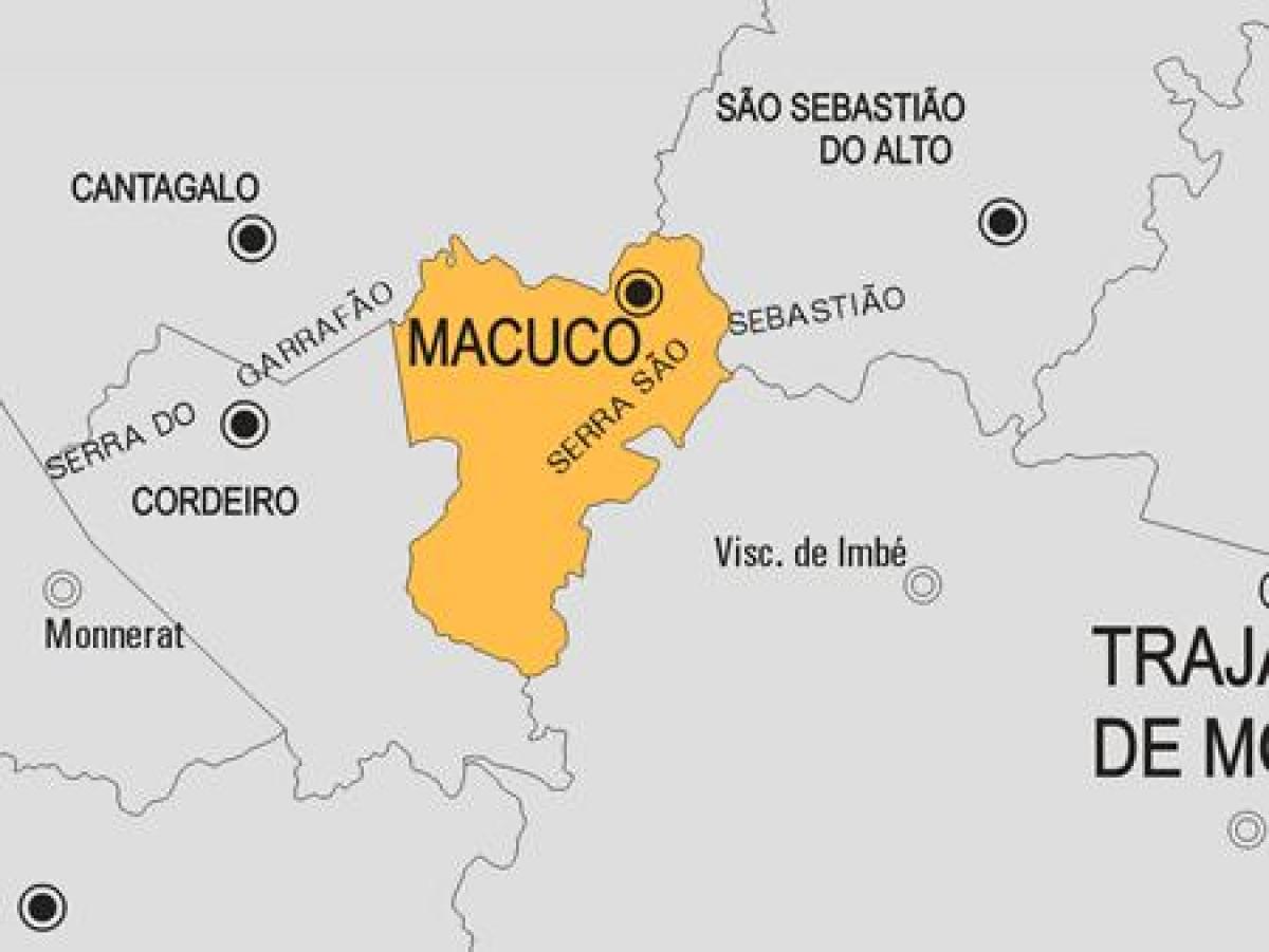 Mapa Macuco obce