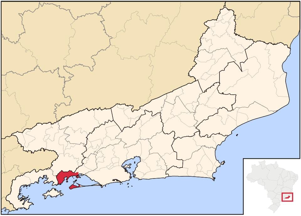 Mapa Mangaratiba