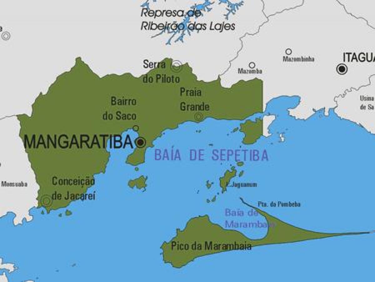 Mapa obce Mangaratiba