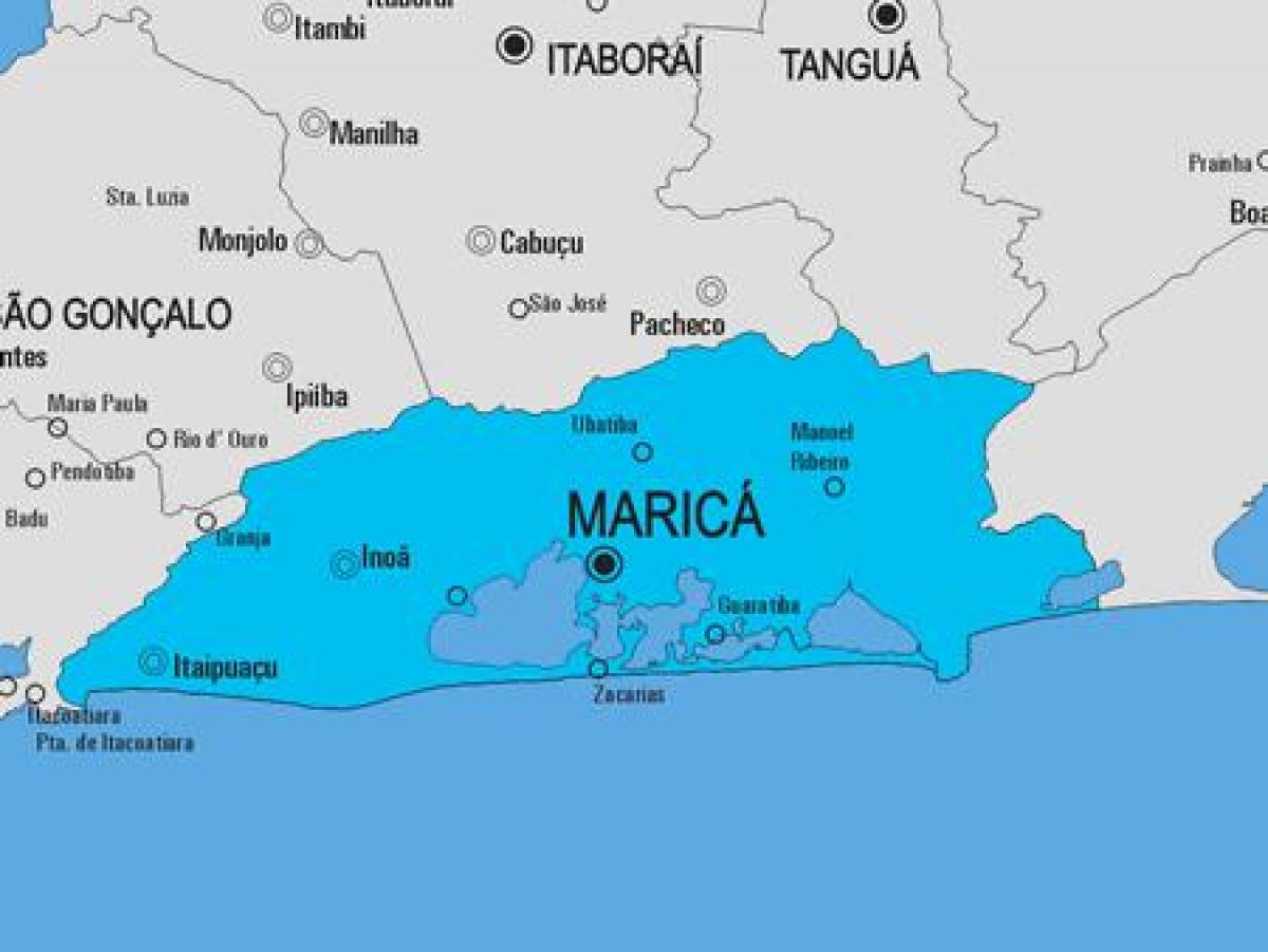 Mapa obce Maricá