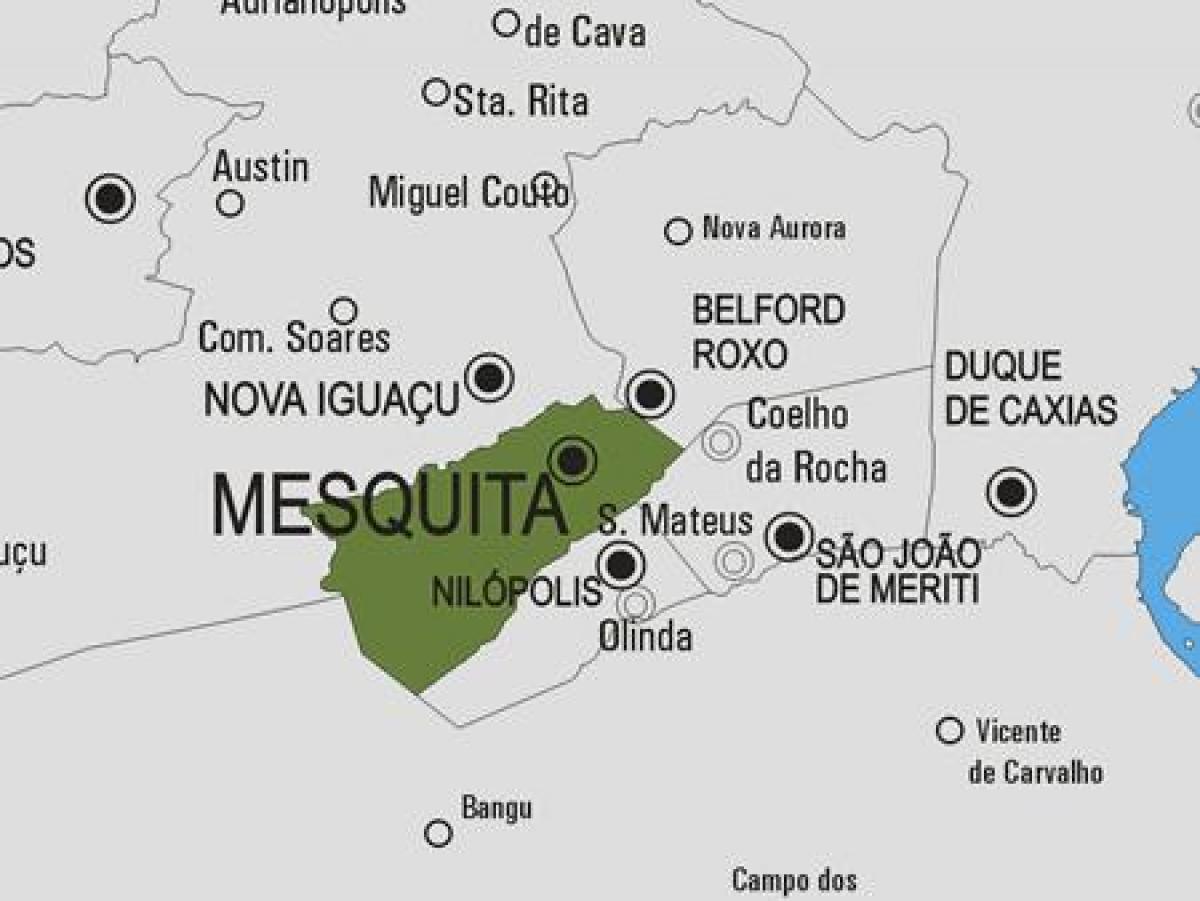 Mapa Mesquita obce