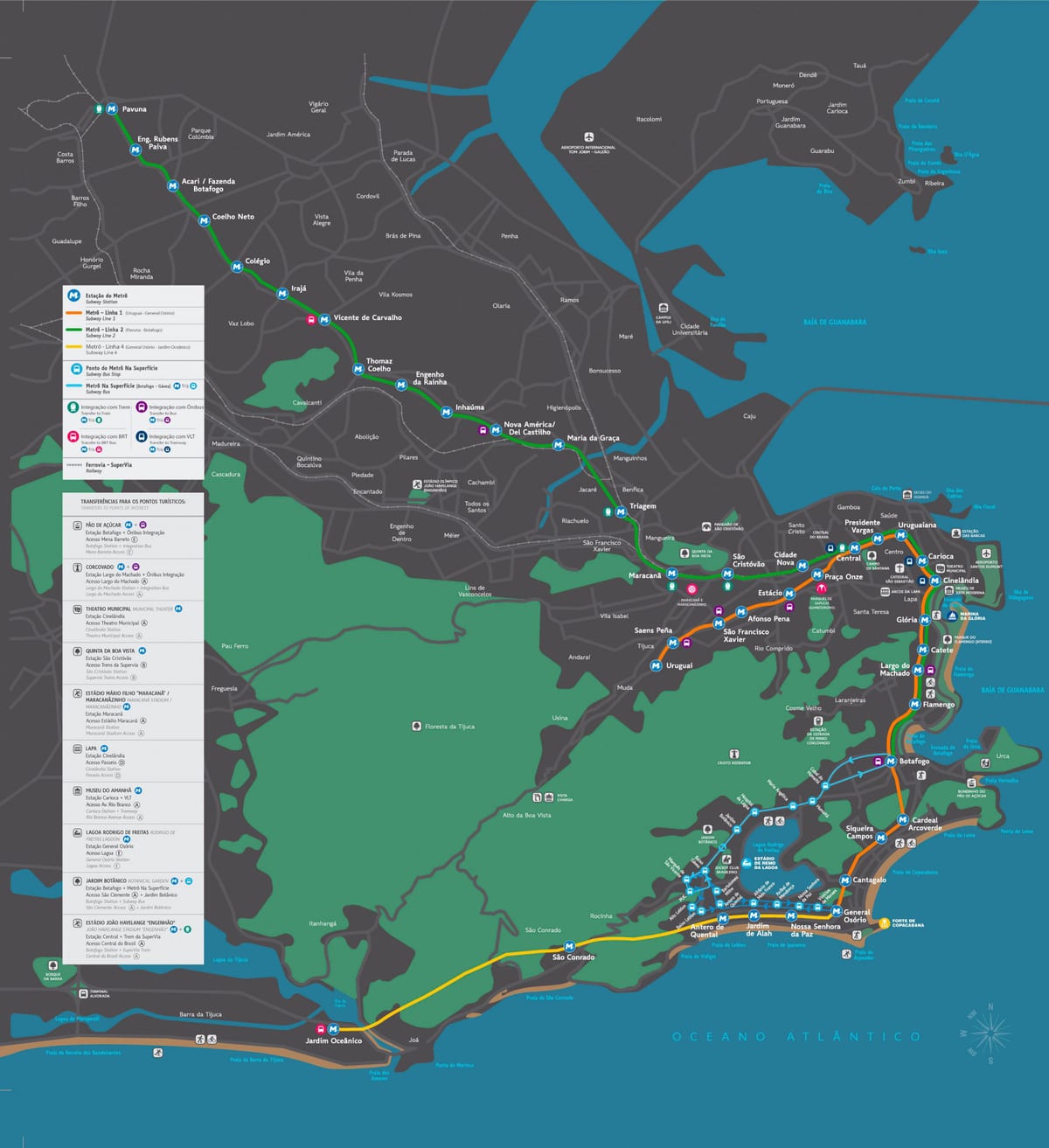 Mapa metro Rio