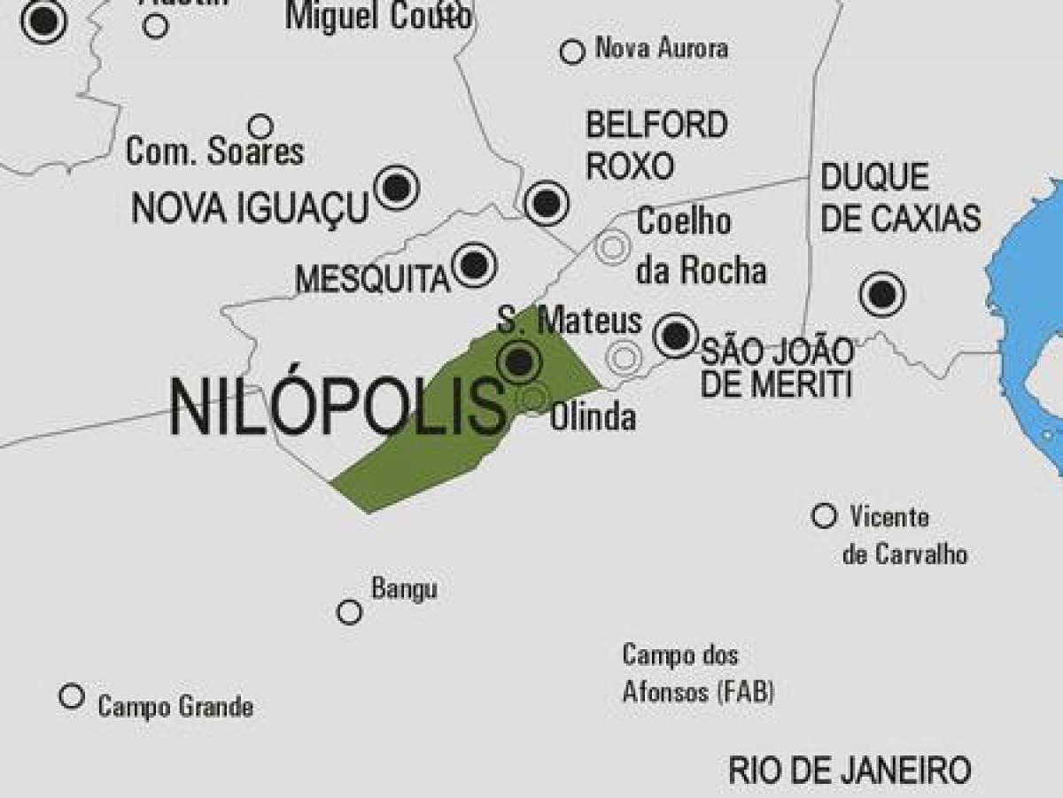 Mapa obce Nilópolis