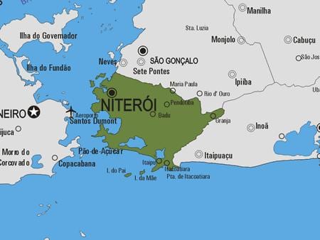 Mapa Niterói obce