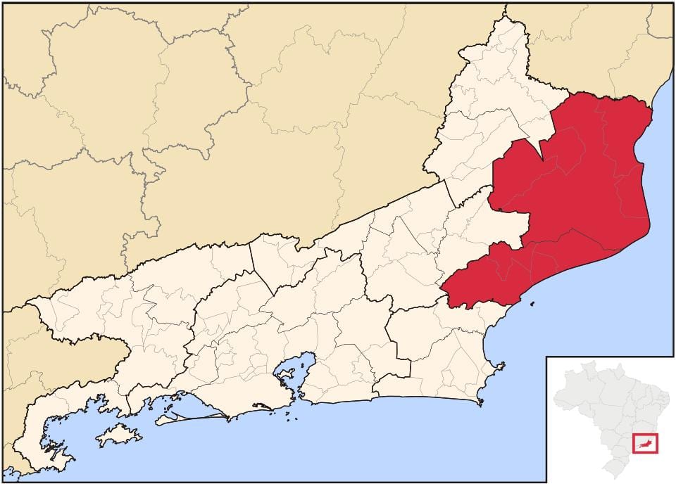 Mapa Norte Fluminense