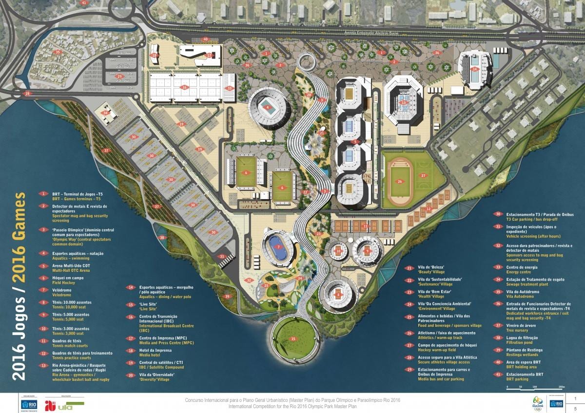 Mapa Olympijského Parku